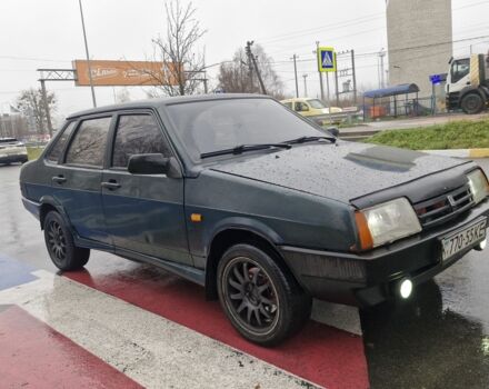 Зеленый ВАЗ 21099, объемом двигателя 2 л и пробегом 234 тыс. км за 1850 $, фото 1 на Automoto.ua