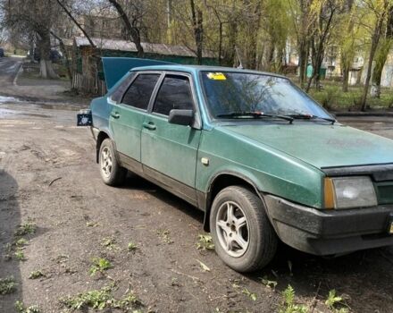 Зеленый ВАЗ 21099, объемом двигателя 1.5 л и пробегом 110 тыс. км за 700 $, фото 1 на Automoto.ua