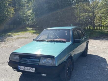 Зелений ВАЗ 21099, об'ємом двигуна 1.5 л та пробігом 80 тис. км за 1050 $, фото 1 на Automoto.ua