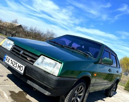 Зелений ВАЗ 21099, об'ємом двигуна 1.5 л та пробігом 136 тис. км за 1300 $, фото 1 на Automoto.ua