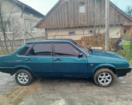 Зеленый ВАЗ 21099, объемом двигателя 1.5 л и пробегом 280 тыс. км за 600 $, фото 1 на Automoto.ua