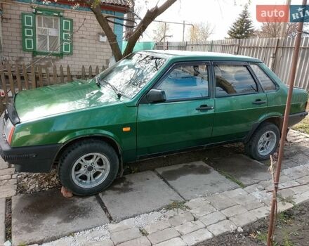 Зеленый ВАЗ 21099, объемом двигателя 1.5 л и пробегом 256 тыс. км за 1020 $, фото 1 на Automoto.ua