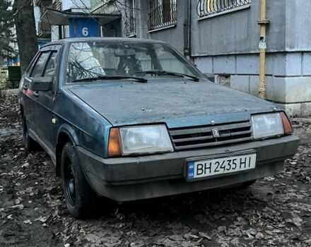 Зеленый ВАЗ 21099, объемом двигателя 1.5 л и пробегом 200 тыс. км за 300 $, фото 1 на Automoto.ua
