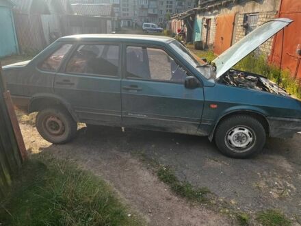 Зеленый ВАЗ 21099, объемом двигателя 1.5 л и пробегом 200 тыс. км за 1150 $, фото 1 на Automoto.ua