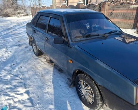 Зеленый ВАЗ 21099, объемом двигателя 1.5 л и пробегом 187 тыс. км за 1500 $, фото 1 на Automoto.ua