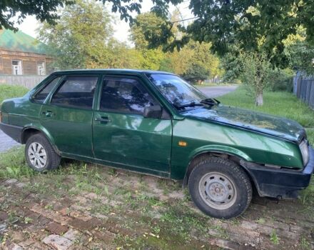 Зеленый ВАЗ 21099, объемом двигателя 1.5 л и пробегом 135 тыс. км за 653 $, фото 1 на Automoto.ua