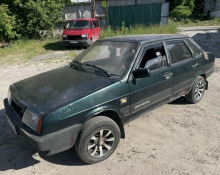 Зеленый ВАЗ 21099, объемом двигателя 1.5 л и пробегом 222 тыс. км за 350 $, фото 1 на Automoto.ua