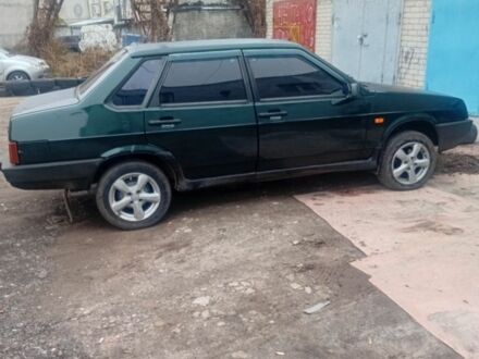 Зелений ВАЗ 21099, об'ємом двигуна 1 л та пробігом 150 тис. км за 1500 $, фото 1 на Automoto.ua