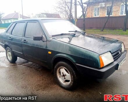 Зелений ВАЗ 21099, об'ємом двигуна 1.5 л та пробігом 200 тис. км за 1100 $, фото 1 на Automoto.ua
