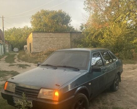 Зеленый ВАЗ 21099, объемом двигателя 1.5 л и пробегом 3 тыс. км за 670 $, фото 1 на Automoto.ua
