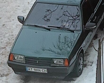 Зеленый ВАЗ 21099, объемом двигателя 1.5 л и пробегом 195 тыс. км за 1200 $, фото 1 на Automoto.ua