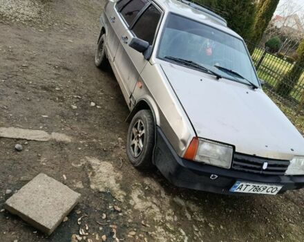 Зеленый ВАЗ 21099, объемом двигателя 1.5 л и пробегом 399 тыс. км за 470 $, фото 1 на Automoto.ua