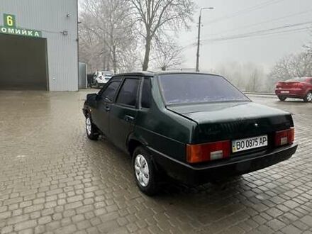 Зеленый ВАЗ 21099, объемом двигателя 1.5 л и пробегом 255 тыс. км за 1500 $, фото 1 на Automoto.ua