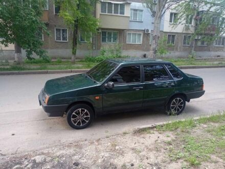 Зеленый ВАЗ 21099, объемом двигателя 1.5 л и пробегом 160 тыс. км за 1350 $, фото 1 на Automoto.ua