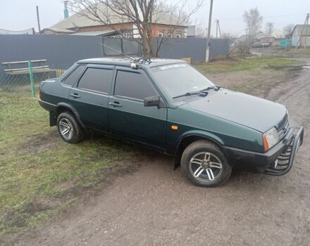 Зеленый ВАЗ 21099, объемом двигателя 1.5 л и пробегом 180 тыс. км за 1750 $, фото 1 на Automoto.ua