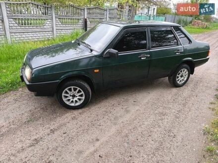 Зеленый ВАЗ 21099, объемом двигателя 1.45 л и пробегом 300 тыс. км за 1400 $, фото 1 на Automoto.ua
