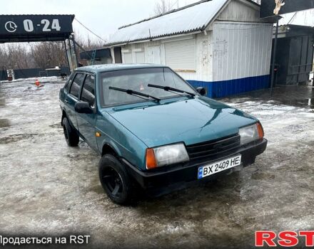 Зеленый ВАЗ 21099, объемом двигателя 1.5 л и пробегом 200 тыс. км за 1150 $, фото 1 на Automoto.ua