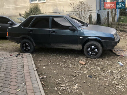 Зеленый ВАЗ 21099, объемом двигателя 1.5 л и пробегом 98 тыс. км за 1050 $, фото 1 на Automoto.ua