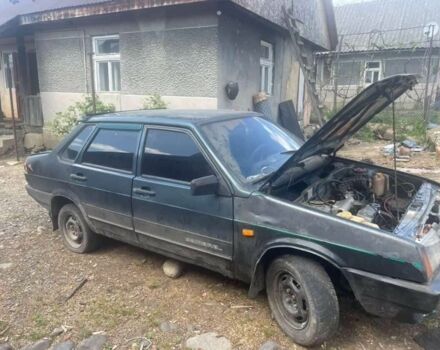 Зеленый ВАЗ 21099, объемом двигателя 1.5 л и пробегом 100 тыс. км за 343 $, фото 1 на Automoto.ua