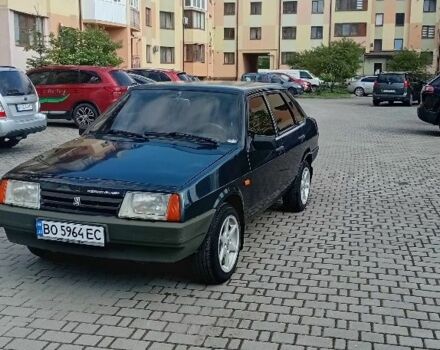 Зеленый ВАЗ 21099, объемом двигателя 1.5 л и пробегом 193 тыс. км за 1100 $, фото 1 на Automoto.ua