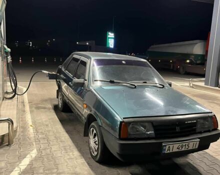 Зеленый ВАЗ 21099, объемом двигателя 1.5 л и пробегом 180 тыс. км за 1400 $, фото 1 на Automoto.ua