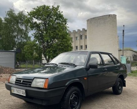 Зеленый ВАЗ 21099, объемом двигателя 1.5 л и пробегом 211 тыс. км за 1400 $, фото 1 на Automoto.ua