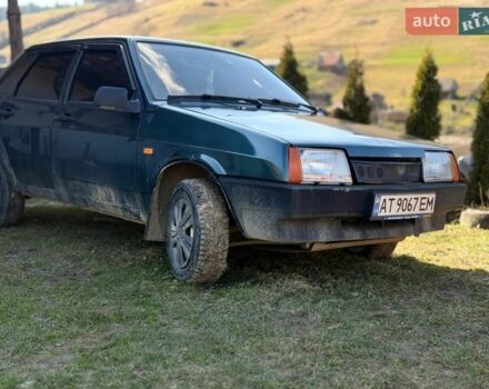 Зеленый ВАЗ 21099, объемом двигателя 1.5 л и пробегом 280 тыс. км за 1400 $, фото 1 на Automoto.ua