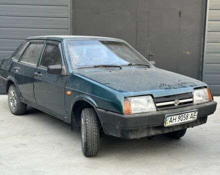 Зеленый ВАЗ 21099, объемом двигателя 1.5 л и пробегом 220 тыс. км за 499 $, фото 1 на Automoto.ua