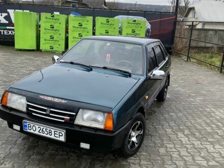 Зеленый ВАЗ 21099, объемом двигателя 1.5 л и пробегом 188 тыс. км за 1800 $, фото 1 на Automoto.ua