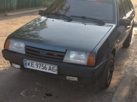 Зеленый ВАЗ 21099, объемом двигателя 1.5 л и пробегом 530 тыс. км за 2500 $, фото 1 на Automoto.ua