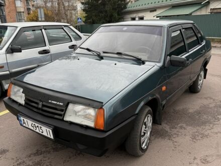 Зеленый ВАЗ 21099, объемом двигателя 1.5 л и пробегом 170 тыс. км за 1400 $, фото 1 на Automoto.ua