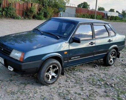 Зеленый ВАЗ 21099, объемом двигателя 1.5 л и пробегом 234 тыс. км за 1300 $, фото 1 на Automoto.ua