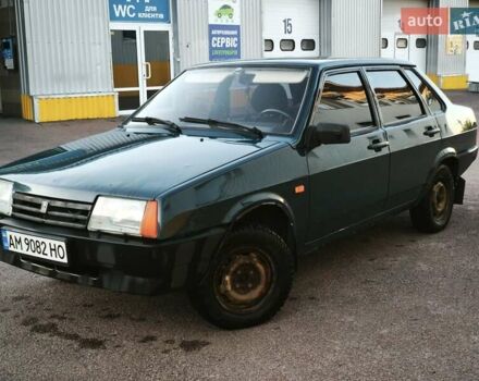 Зелений ВАЗ 21099, об'ємом двигуна 1.5 л та пробігом 100 тис. км за 1950 $, фото 1 на Automoto.ua