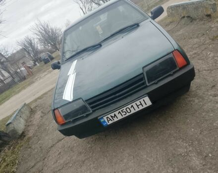 Зеленый ВАЗ 21099, объемом двигателя 1.5 л и пробегом 222 тыс. км за 1400 $, фото 1 на Automoto.ua