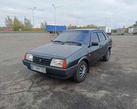 Зеленый ВАЗ 21099, объемом двигателя 1.5 л и пробегом 100 тыс. км за 1600 $, фото 1 на Automoto.ua