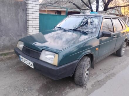 Зеленый ВАЗ 21099, объемом двигателя 1.5 л и пробегом 280 тыс. км за 1350 $, фото 1 на Automoto.ua