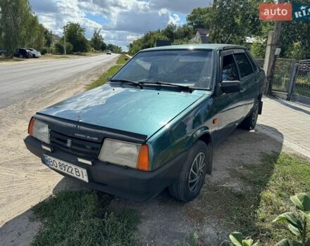 Зеленый ВАЗ 21099, объемом двигателя 1.5 л и пробегом 191 тыс. км за 1600 $, фото 1 на Automoto.ua