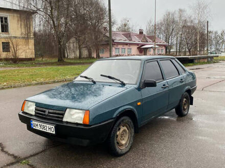 Зеленый ВАЗ 21099, объемом двигателя 1.6 л и пробегом 104 тыс. км за 2100 $, фото 1 на Automoto.ua