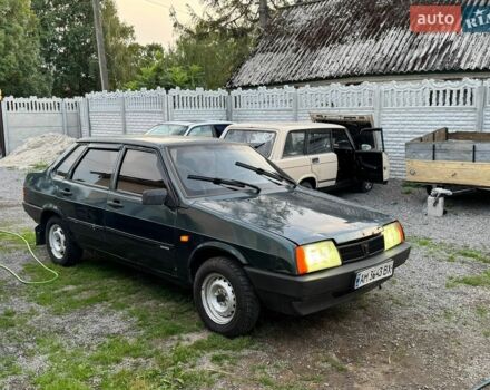 Зеленый ВАЗ 21099, объемом двигателя 1.5 л и пробегом 150 тыс. км за 900 $, фото 1 на Automoto.ua