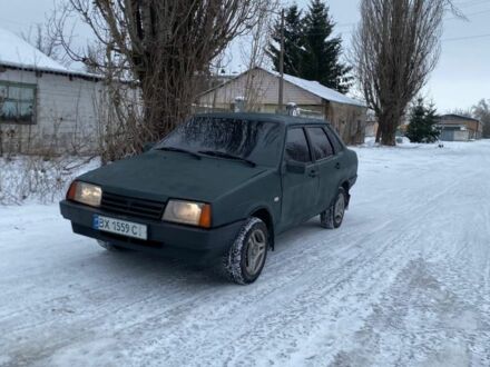 Зеленый ВАЗ 21099, объемом двигателя 1.5 л и пробегом 300 тыс. км за 900 $, фото 1 на Automoto.ua