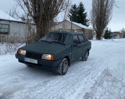 Зеленый ВАЗ 21099, объемом двигателя 1.5 л и пробегом 300 тыс. км за 900 $, фото 1 на Automoto.ua
