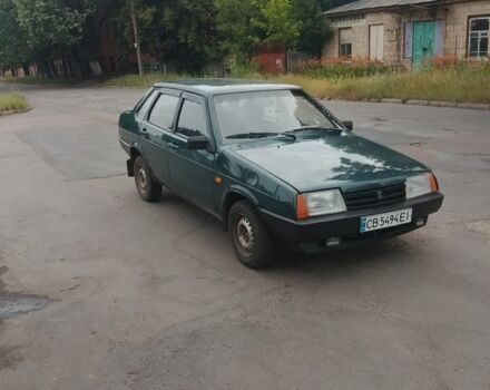 Зеленый ВАЗ 21099, объемом двигателя 1.5 л и пробегом 200 тыс. км за 1130 $, фото 1 на Automoto.ua