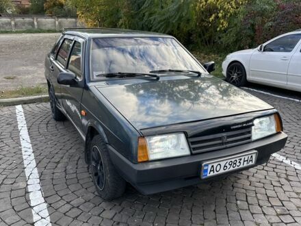 Зеленый ВАЗ 21099, объемом двигателя 1.5 л и пробегом 168 тыс. км за 1400 $, фото 1 на Automoto.ua