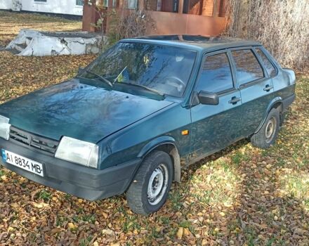 Зеленый ВАЗ 21099, объемом двигателя 1.5 л и пробегом 1 тыс. км за 1650 $, фото 1 на Automoto.ua
