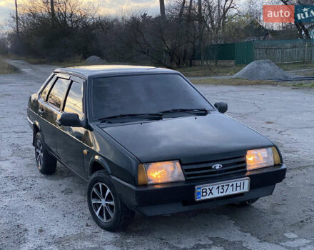 Зеленый ВАЗ 21099, объемом двигателя 1.5 л и пробегом 200 тыс. км за 1499 $, фото 1 на Automoto.ua