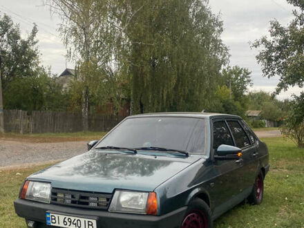 Зеленый ВАЗ 21099, объемом двигателя 1.5 л и пробегом 314 тыс. км за 2300 $, фото 1 на Automoto.ua