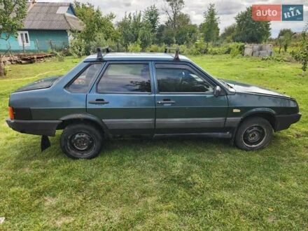Зеленый ВАЗ 21099, объемом двигателя 1.5 л и пробегом 140 тыс. км за 900 $, фото 1 на Automoto.ua