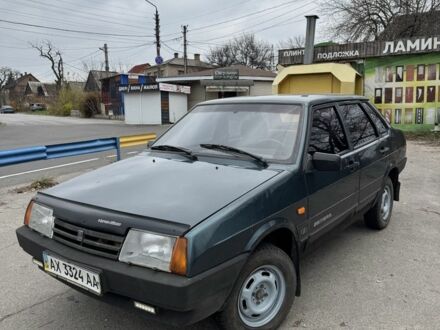 Зеленый ВАЗ 21099, объемом двигателя 1.5 л и пробегом 185 тыс. км за 1250 $, фото 1 на Automoto.ua