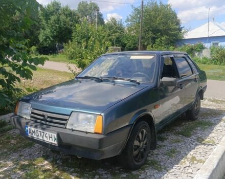 Зеленый ВАЗ 21099, объемом двигателя 1.5 л и пробегом 190 тыс. км за 1400 $, фото 1 на Automoto.ua