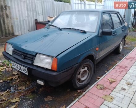 Зелений ВАЗ 21099, об'ємом двигуна 1.5 л та пробігом 226 тис. км за 900 $, фото 1 на Automoto.ua